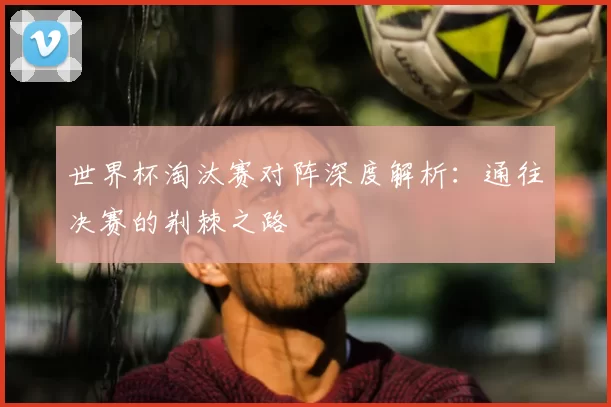 世界杯淘汰赛对阵深度解析：通往决赛的荆棘之路