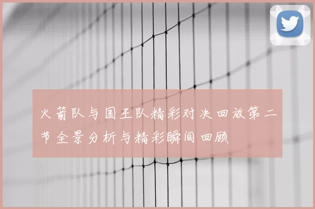 火箭队与国王队精彩对决回放第二节全景分析与精彩瞬间回顾