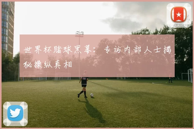 世界杯赌球黑幕:专访内部人士揭秘操纵真相